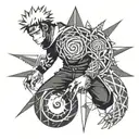 Pain naruto tattoo design idea