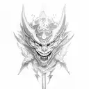 Akaza Demon Slayer tattoo design idea