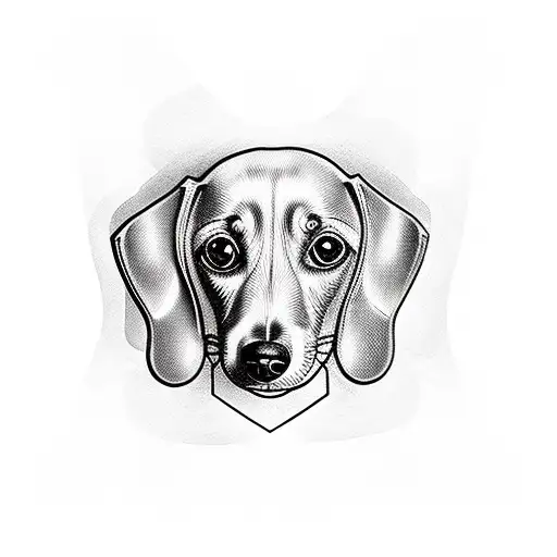 dachshund tattoo design idea