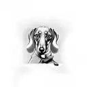 dachshund tattoo design idea