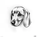 dachshund tattoo design idea