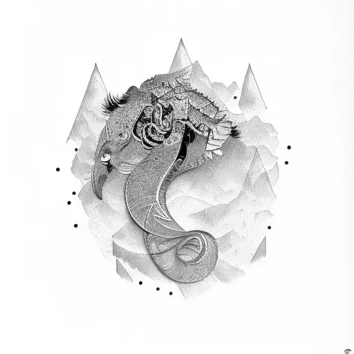 Alphabet V tattoo design idea