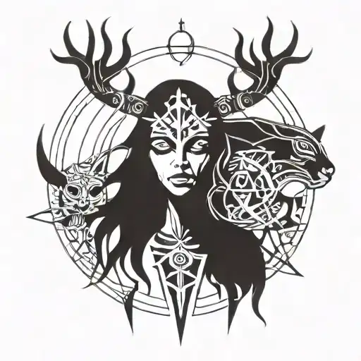 Mara is the Goddess of Winter and Death, the name is related to such words as "plague", "morok", "mrak", "dizzy", "morochit", "death". tattoo design idea