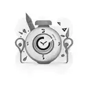 time money luck love tattoo design idea