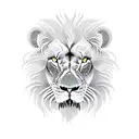 Lion snake head tattoo design idea