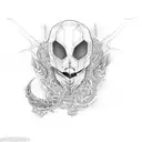 creeper iron barred tattoo design idea