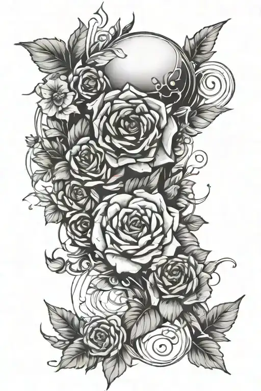 mental health struggles tattoo design idea