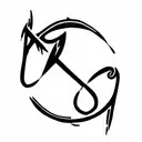 make a tattoo of my friends initials: SD, RB, NV, LA tattoo design idea