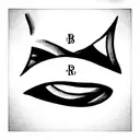 make a tattoo of my friends initials: SD, RB, NV, LA tattoo design idea