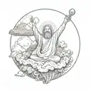 I am creation both haunted and holy, made in glory tattoo design idea