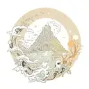 I am creation both haunted and holy, made in glory tattoo design idea