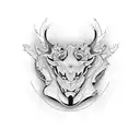 blackout tattoo design idea