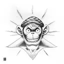 monkey d luffy tattoo design idea