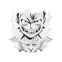 monkey d luffy tattoo design idea