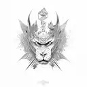 sin of pride tattoo design idea