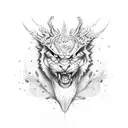 sin of pride tattoo design idea