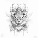 sin of pride tattoo design idea