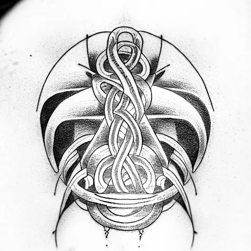 God of infinity Full Arm Covered tattoo design idea
