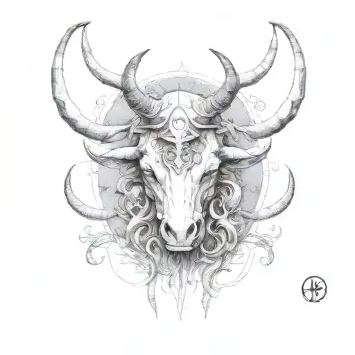 Taurus and Scorpio  tattoo design idea