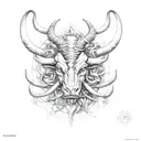 Taurus and Scorpio  tattoo design idea
