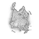 middle earth map with narsil broken tattoo design idea