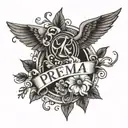 prema name tattoo design idea
