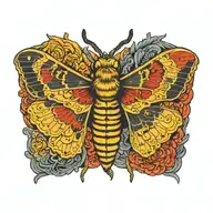 death head moth tattoo tattoo design idea