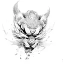 Hu Tao (Genshin Impact) tattoo design idea