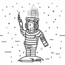 figure holding a lighter, midnight driver tattoo design idea