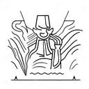 figure holding a lighter, midnight driver tattoo design idea