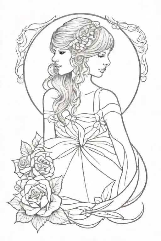 Create a tattoo to encapsulate the feelings of listening to Taylor Swift's Evermore album tattoo design idea