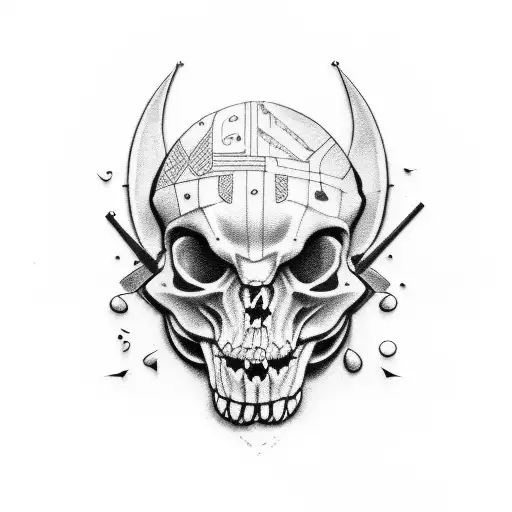 pistol tattoo design idea