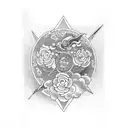 Astro tattoo design idea