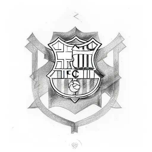 fc barcelona logo leg sleeve tattoo tattoo design idea