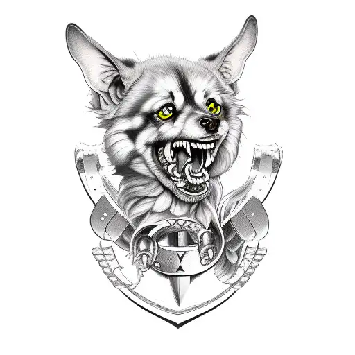 cerberus tattoo design idea