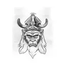 vikings monkey king tattoo design idea