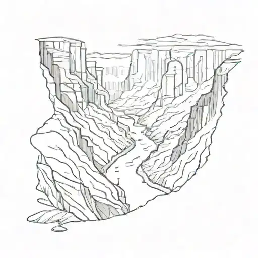 santa elena canyon big bend tattoo design idea