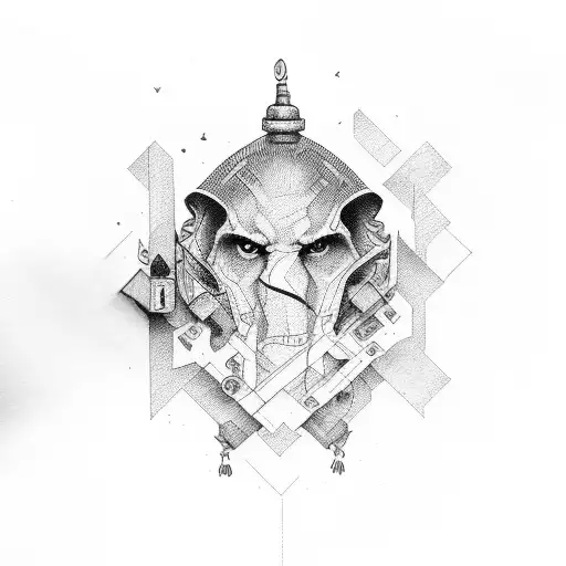 numbers, 332, prison, hate, fate, fair tattoo design idea