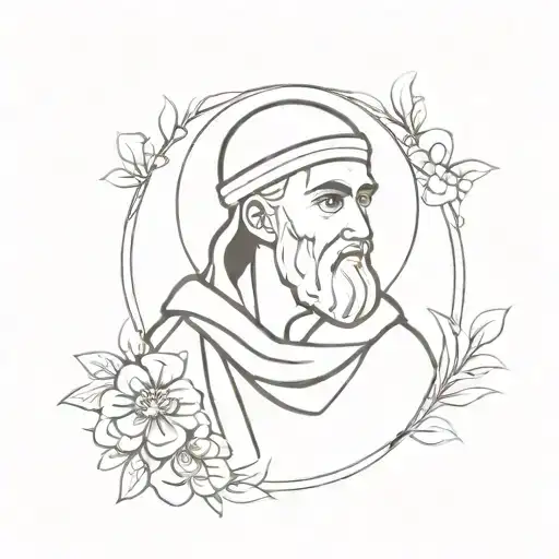 saint anthony symbolism tattoo design idea