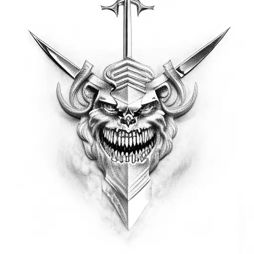 Corinthian sword from bible tattoo design idea