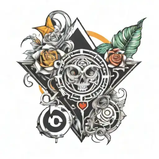 look like SD with love symbol but also look like SP tattoo design idea