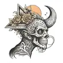 look like SD with love symbol but also look like SP tattoo design idea