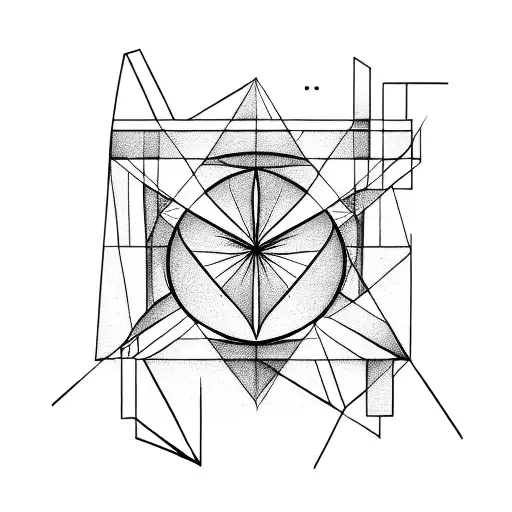 Architecture, le corbusier golden ratio, time, geometry tattoo design idea