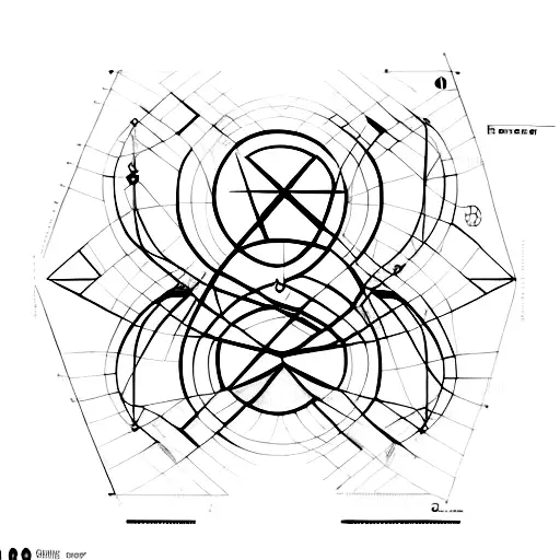 Architecture, le corbusier golden ratio, time, geometry tattoo design idea