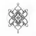 beaded rosary tattoo design idea