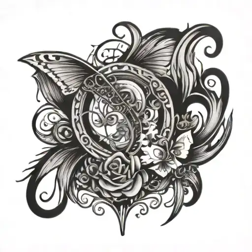 falling in reverse song tattoo design idea