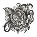falling in reverse song tattoo design idea