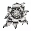 aquatic Anemone tattoo design idea