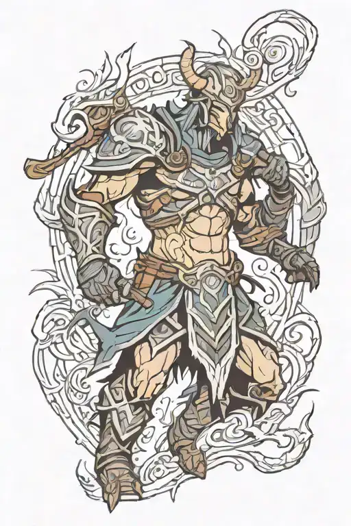 Skyrim tattoo design idea