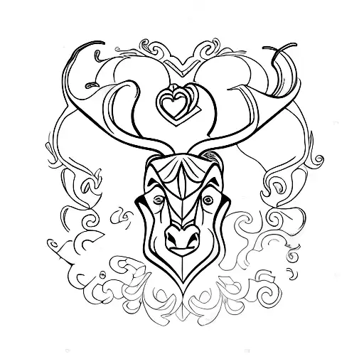 5, Tauro, heart  tattoo design idea